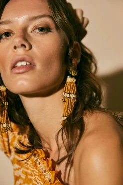 Jewelry-Johanna Ortiz Sortilegio Earrings In Golden Sand