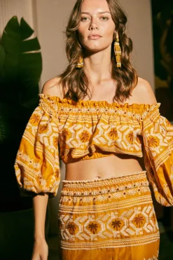 Jewelry-Johanna Ortiz Sortilegio Earrings In Golden Sand