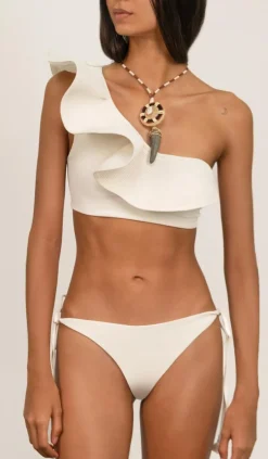 Swimwear-Johanna Ortiz Sullen Bikini Bottom In Ecru
