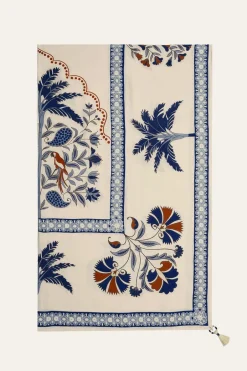 Table Linens-Johanna Ortiz Suzani Amazonico Rectangular Tablecloth In Blue