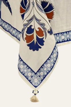 Trending Now-Johanna Ortiz Suzani Amazonico Rectangular Tablecloth In Blue