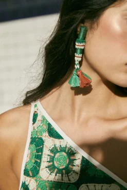 Jewelry-Johanna Ortiz Swahili Earrings In Jade