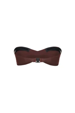 Swimwear-Johanna Ortiz Tangarana Bikini Top In Chocolate