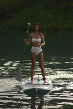 Swimwear-Johanna Ortiz Tangarana Bikini Top In Ecru