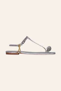 Shoes-Johanna Ortiz Tone Poem Flats In Silver