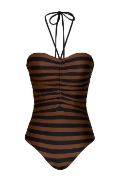 Swimwear-Johanna Ortiz Ucayali River Onepiece In Black & Brown