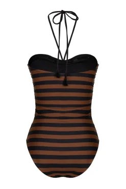 Swimwear-Johanna Ortiz Ucayali River Onepiece In Black & Brown