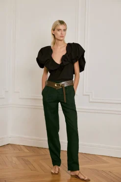 Tops-Johanna Ortiz Vientos Salvajes Top In Black