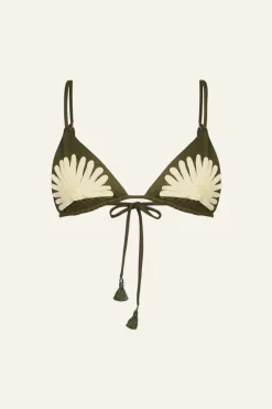 Swimwear-Johanna Ortiz Visionary Arts Bikini Top In Military