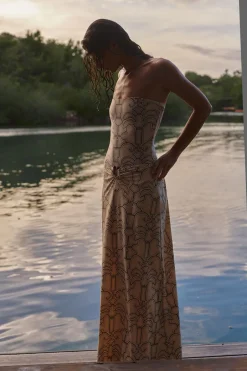 Swimwear-Johanna Ortiz Western Edge Onepiece In Ecru