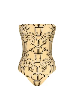 Swimwear-Johanna Ortiz Western Edge Onepiece In Ecru